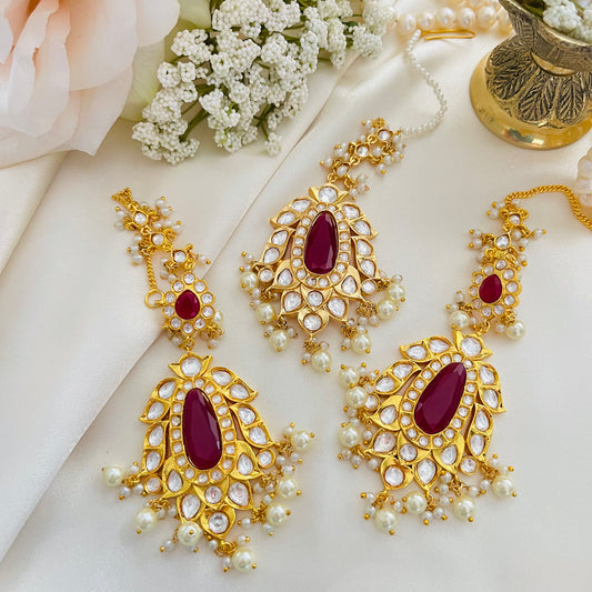 Alya - Earrings x Tikka Set