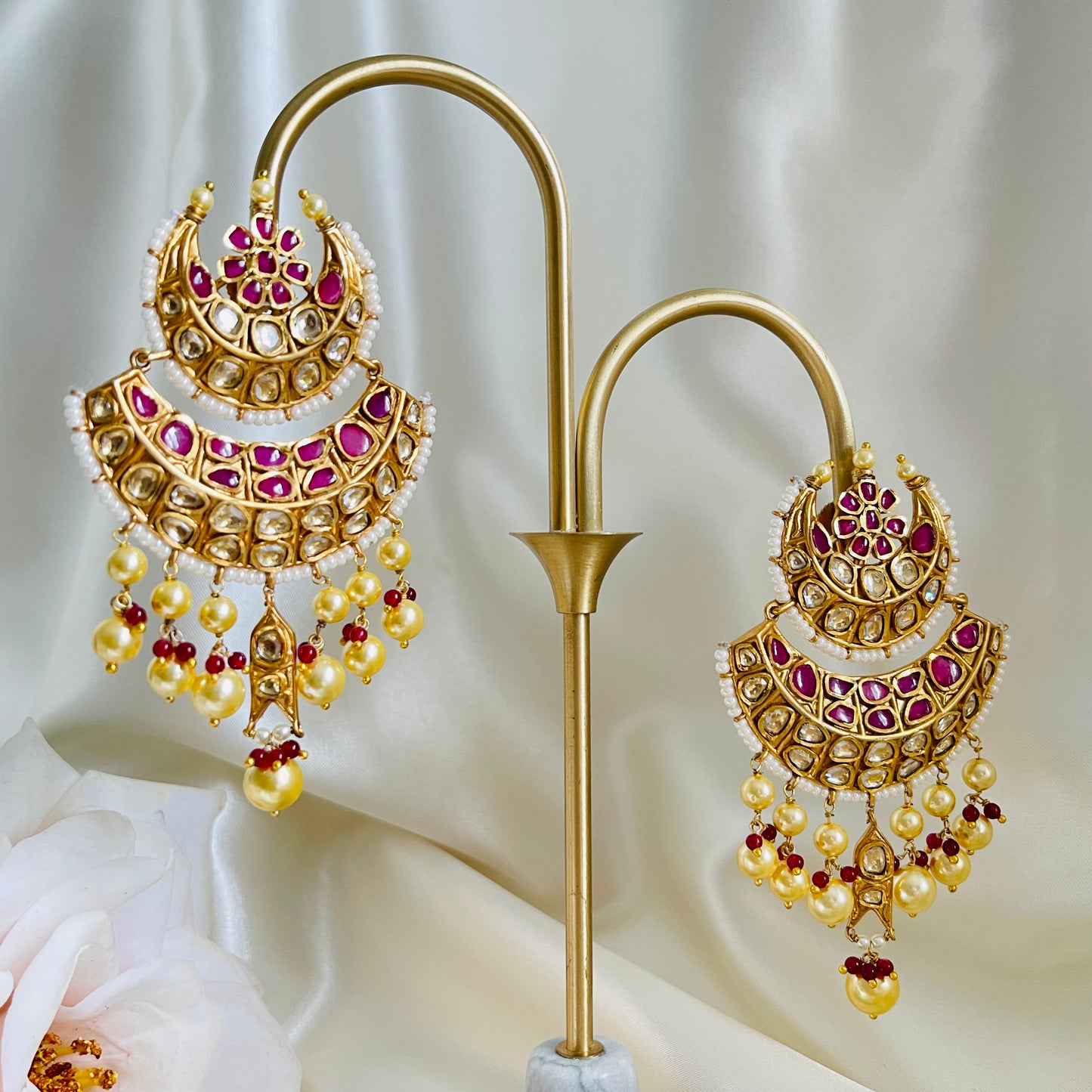 Nehal - Chandbali Earrings