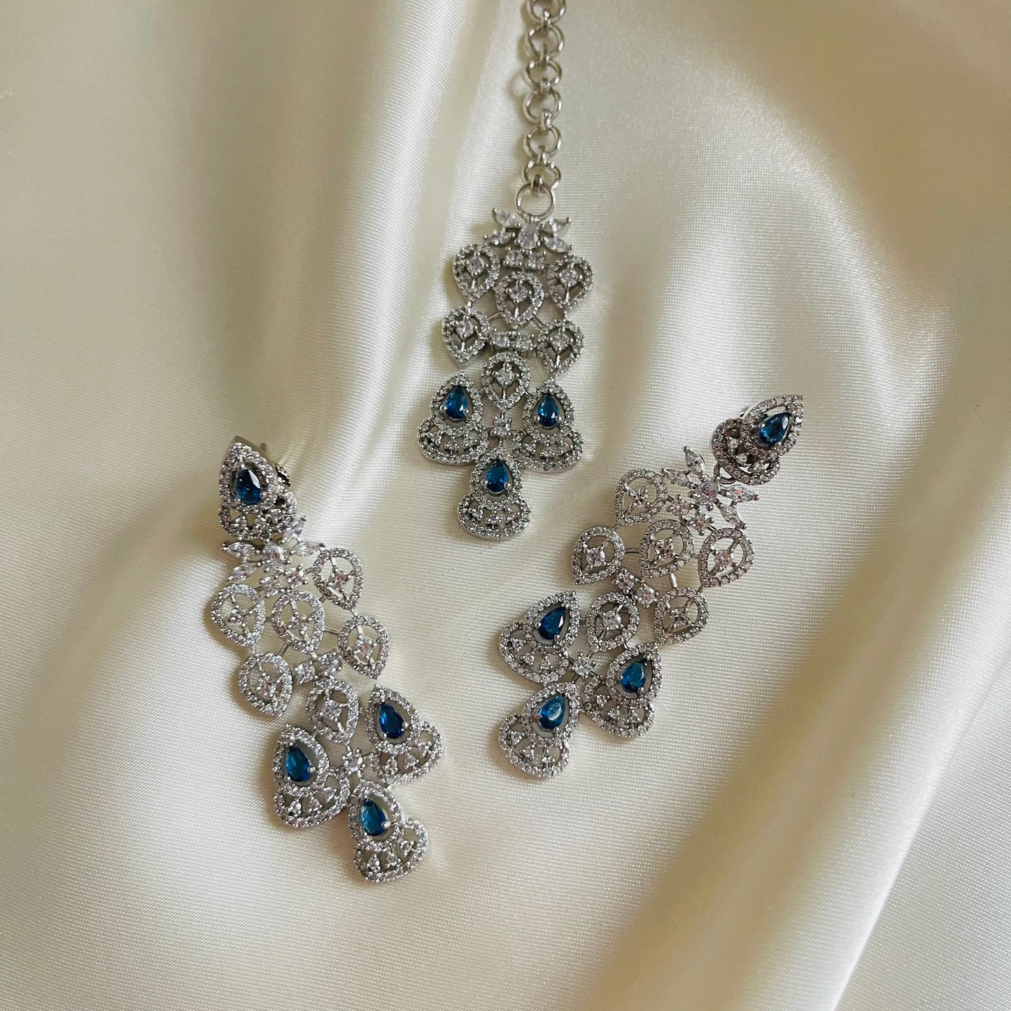 Alicia - Necklace Set Blue