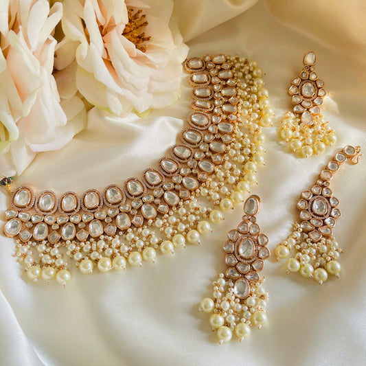 Shagun - Necklace Set White