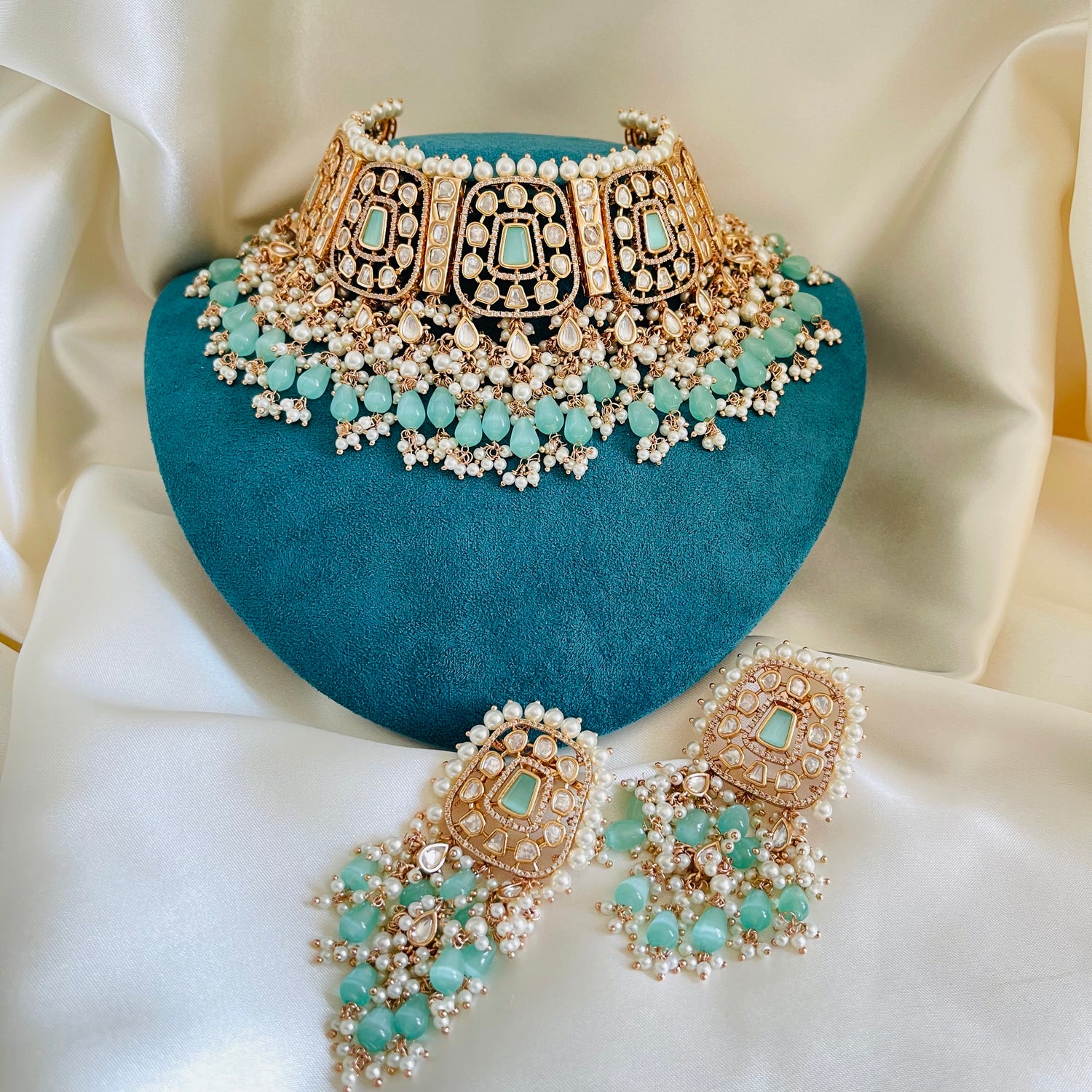 Rasmiya - Choker Set Mint