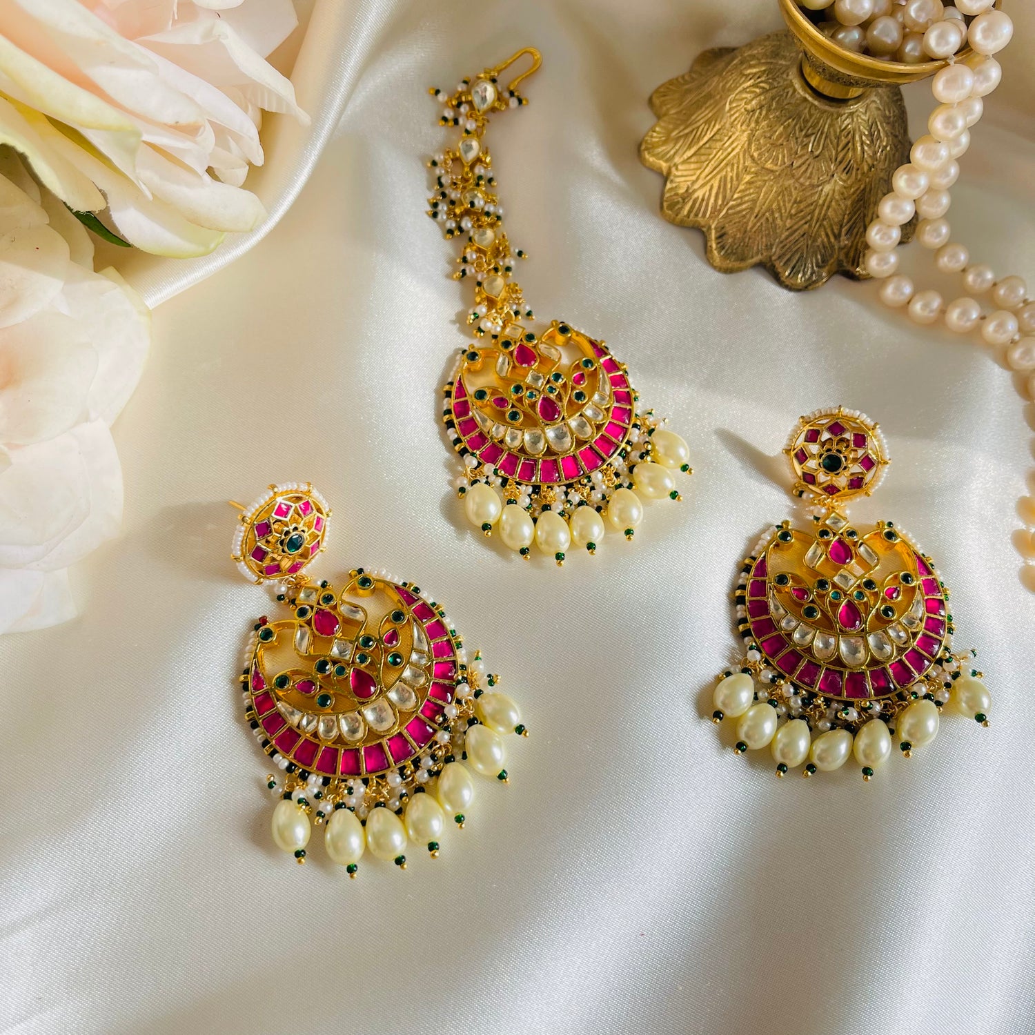 Neetu - Earrings x Tikka Set
