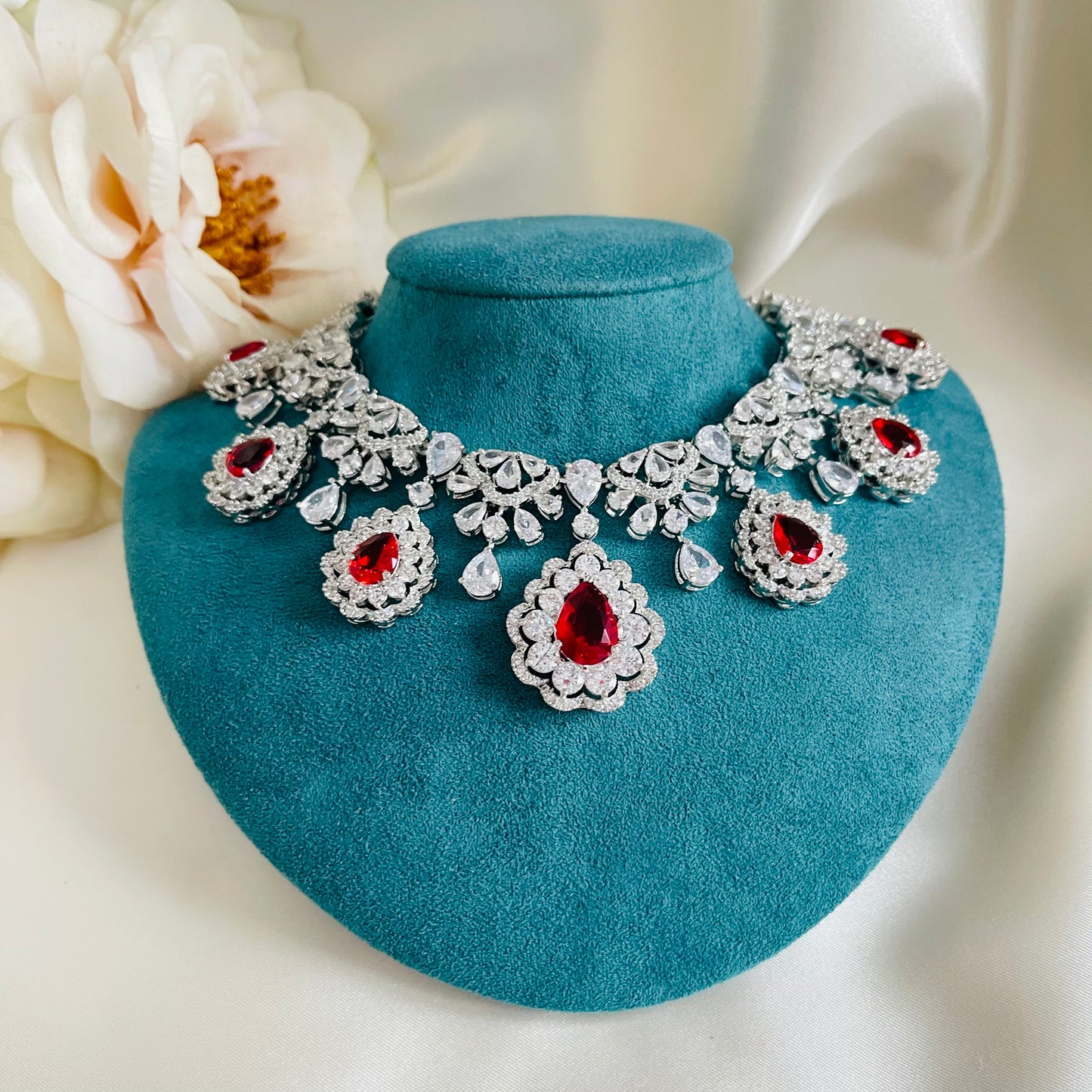 Rupi - Necklace Set Red