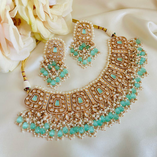 Rasmiya - Choker Set Mint