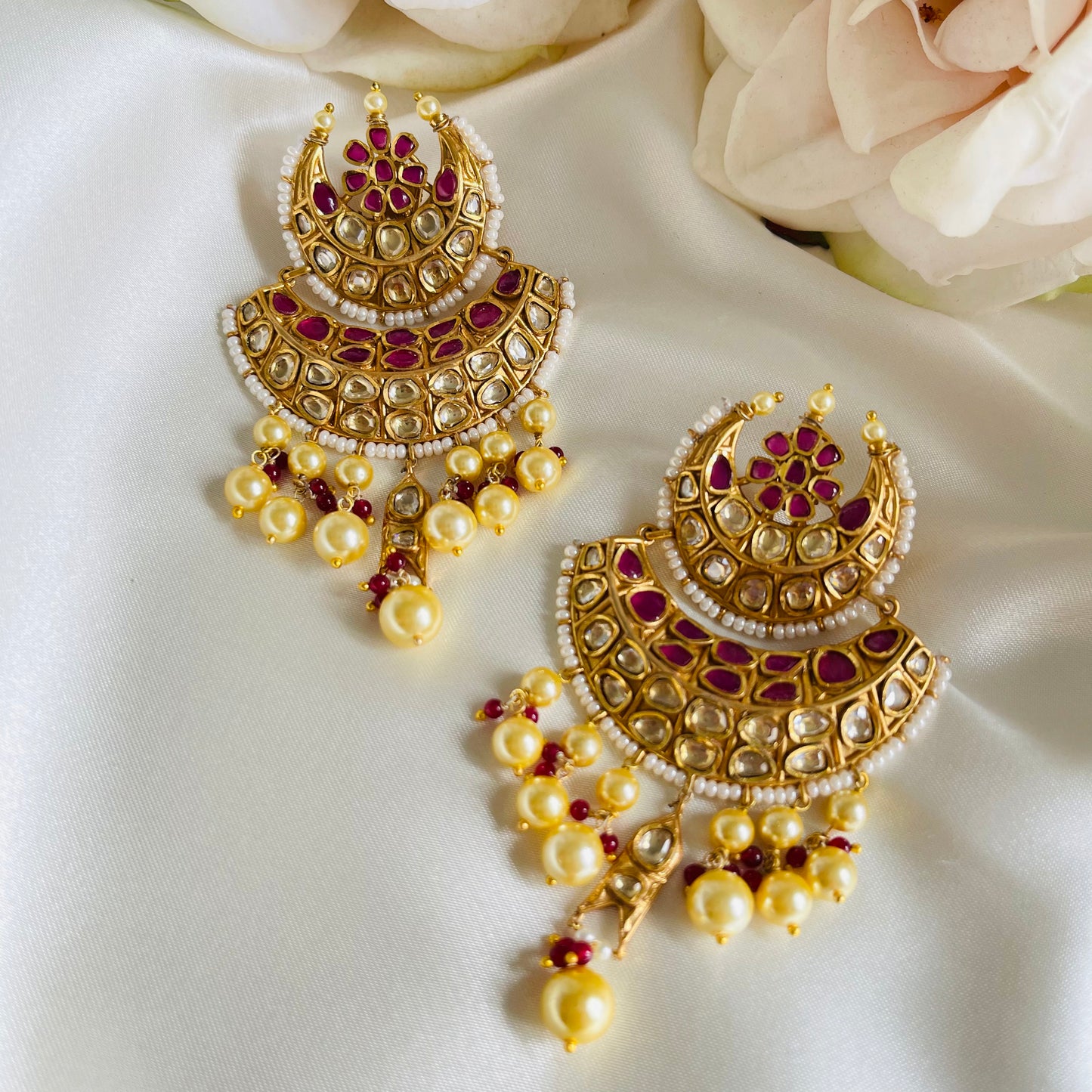 Nehal - Chandbali Earrings